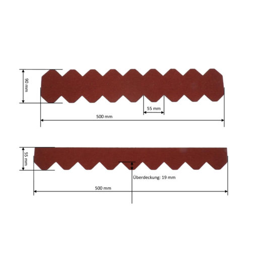 23.425-04 Dachschindeln Schiefer rot - 6